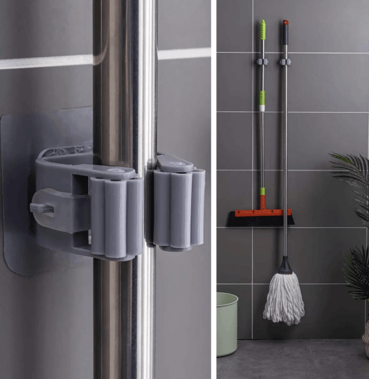 SOPORTE DE PARED PARA ESCOBAS Y UTENSILIOS ⭐⭐⭐⭐⭐