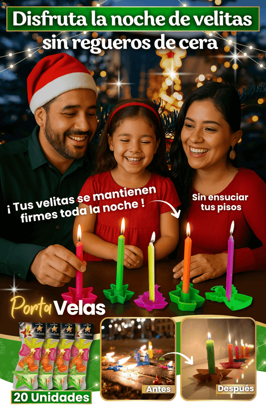 Portavelas Navideños