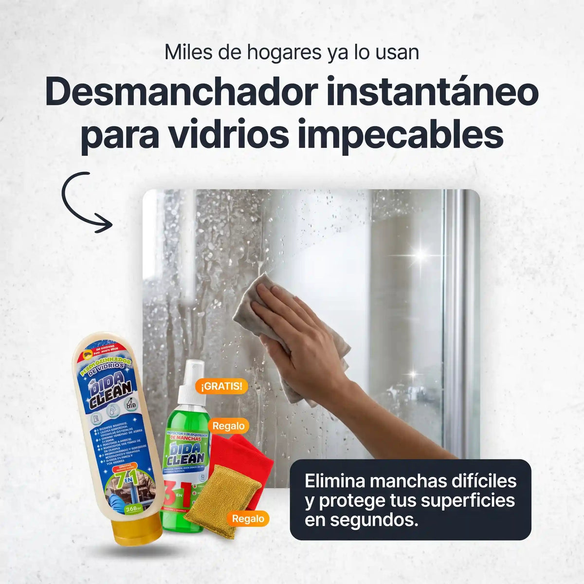 Desmanchador De Vidrios DIDA CLEAN