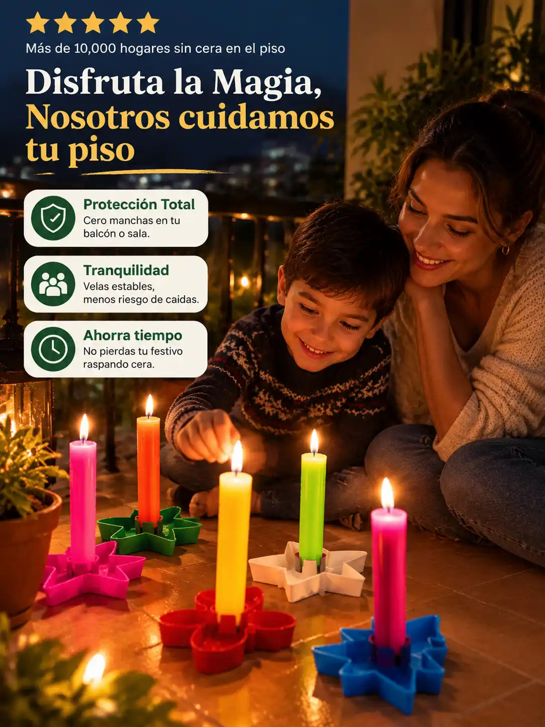 PROMO Portavelas Navideños