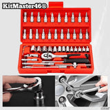 KitMaster46® Kit de Herramientas de 46 llaves